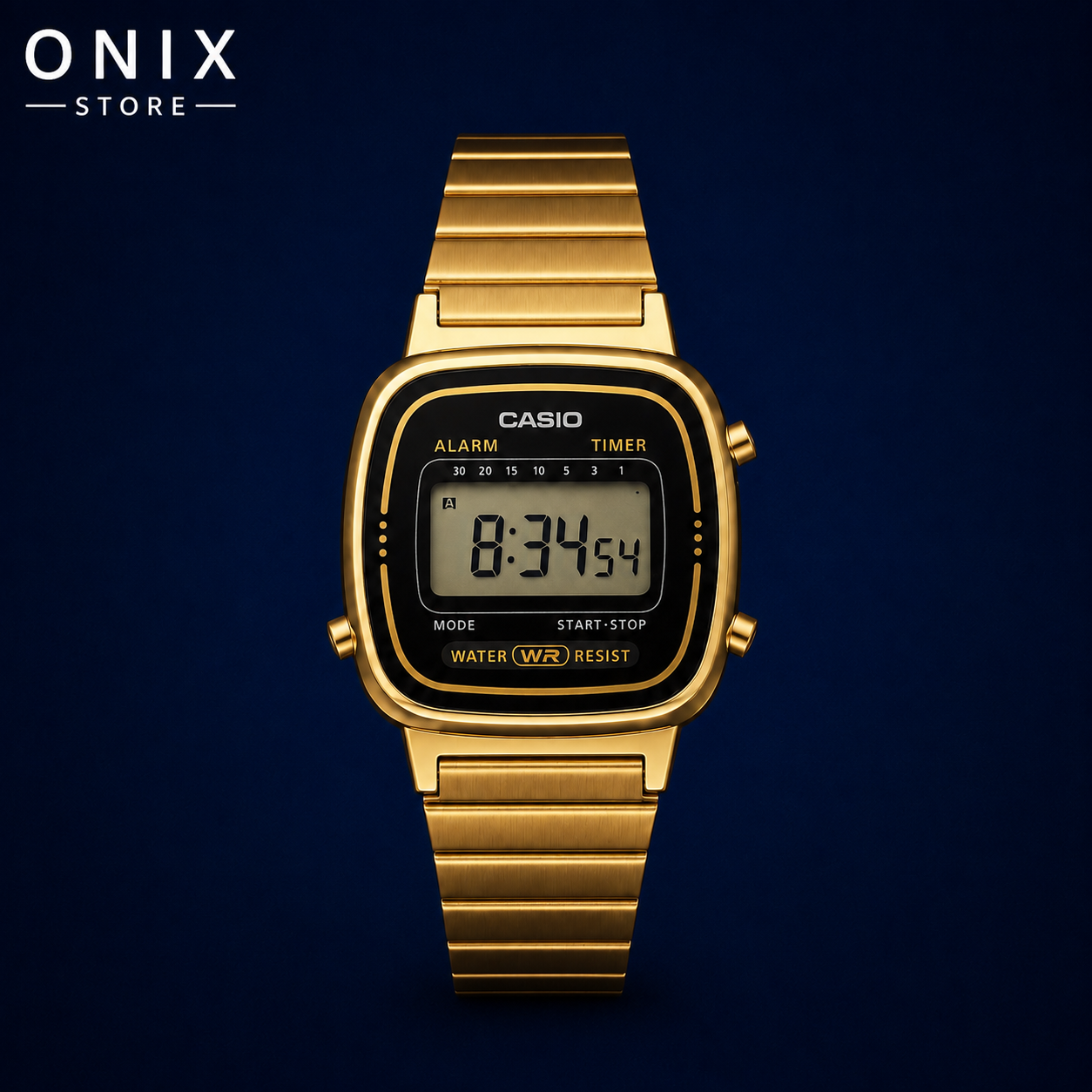 Casio Vintage LA670WGA-1 - Reloj mujer digital dorado pulsera acero