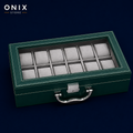 Estuche Organizador para 12 Relojes - Verde
