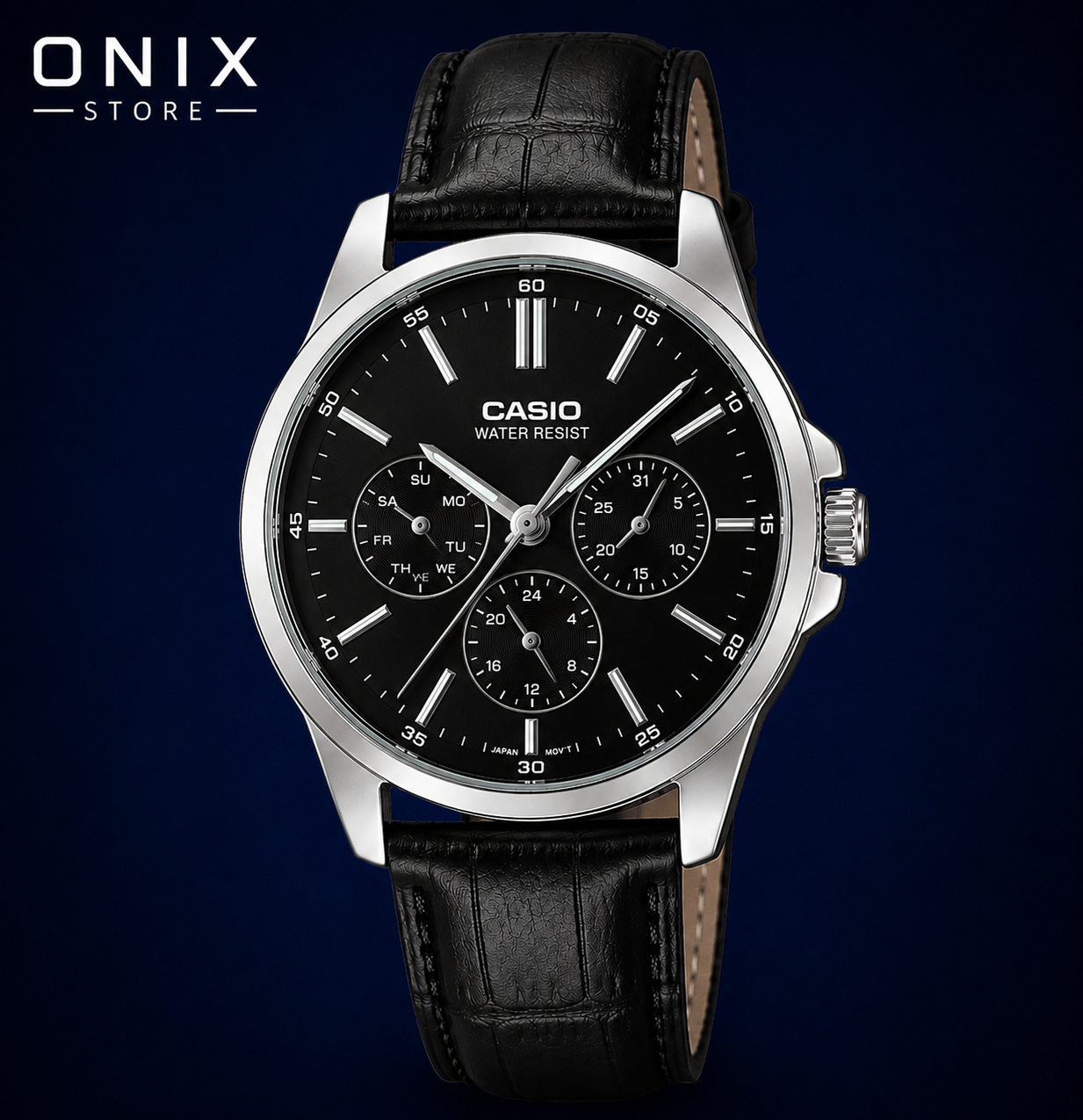 Casio MTP-V300L-1A Negro Cuero