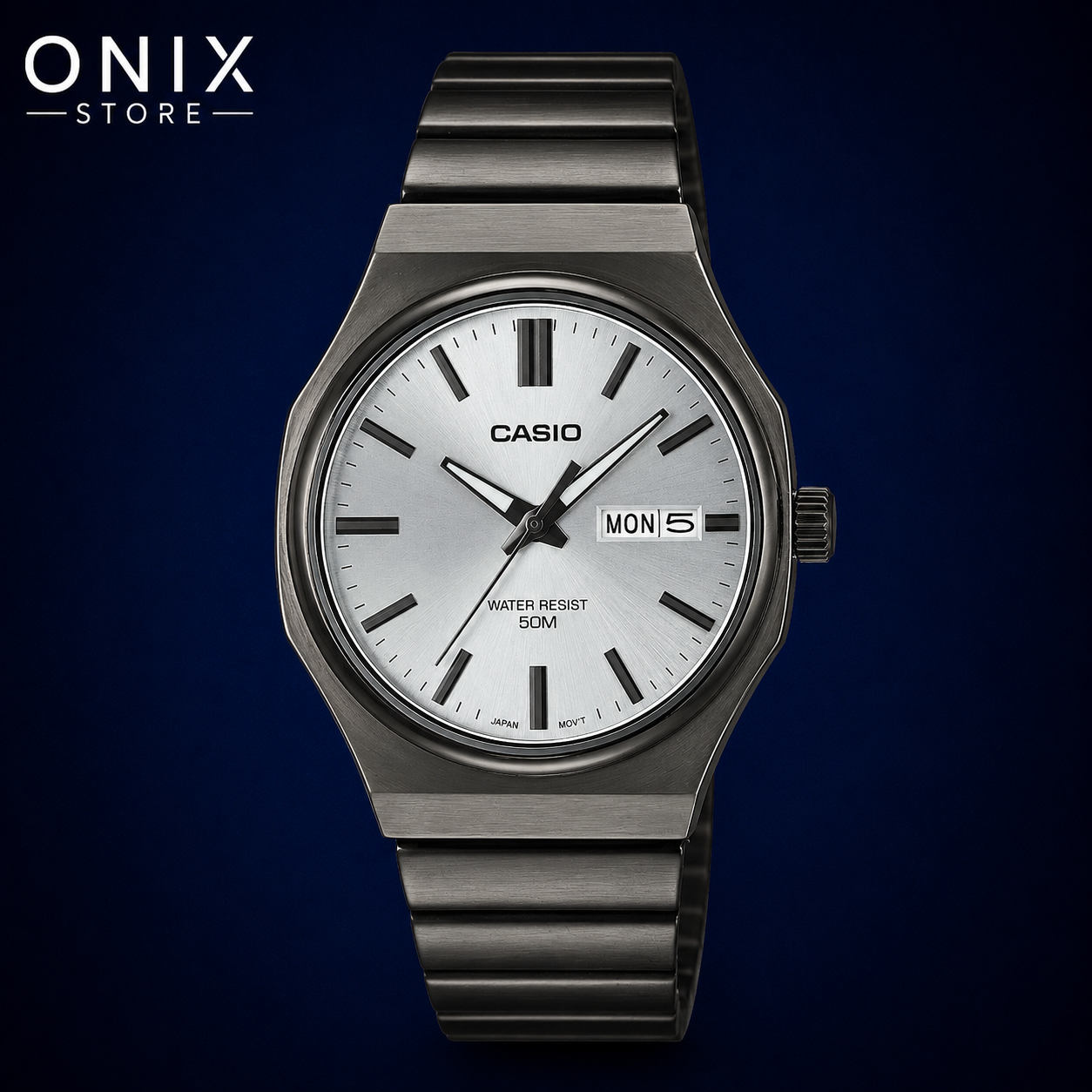 Casio MTP-E735B-7AV Gris Blanco