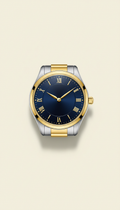 Reloj de vestir con bisel en pan de oro